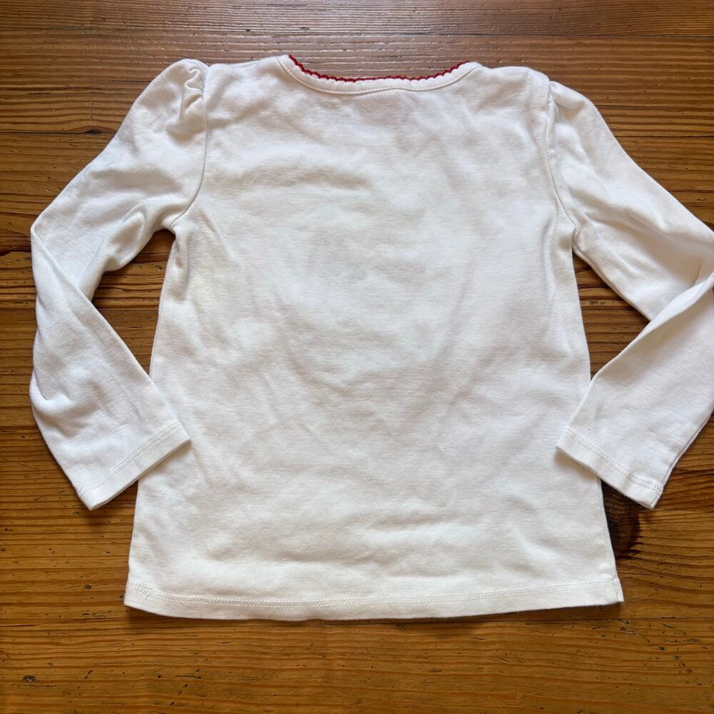 Gymboree white holiday Christmas snow globe animals long sleeve shirt SIZE 4T - Picture 4 of 4